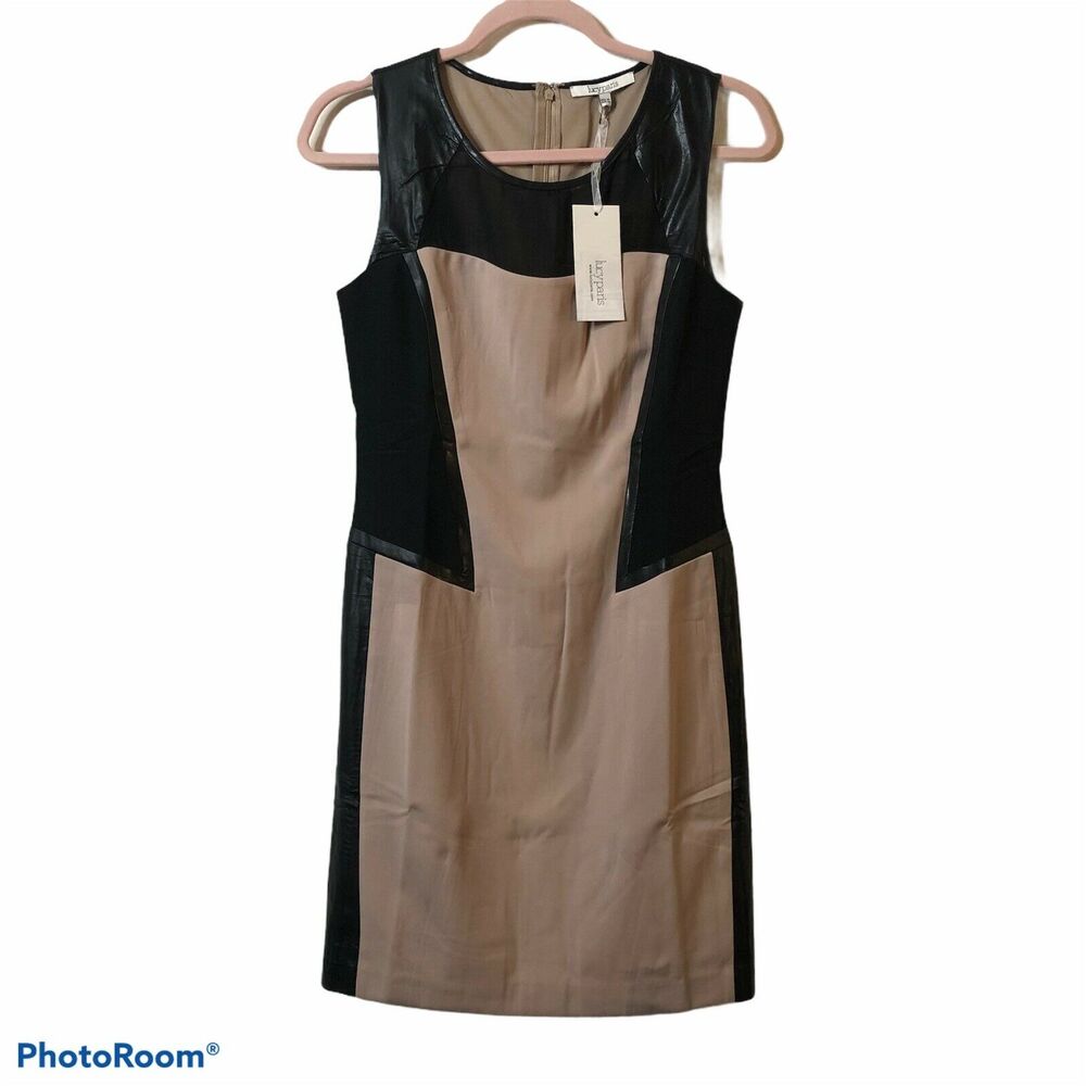 Lucy Paris Color Block Bodycon Dress Mixed Media